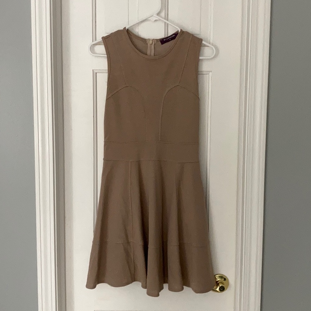 Beige skater style dress